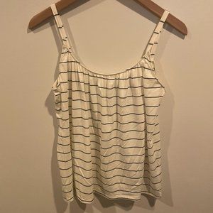 Garnet Hill Striped Tank Top, Size M